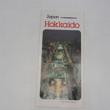 Vintage Hokkaido Japon Street Carte 1970&#39;s - £22.70 GBP
