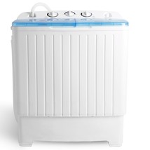 17.6 Lbs Washing Machine Compact Laundry Twin Tub Washer Spinner Dryer Top Load - £138.94 GBP