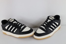 Adidas Mens Size 12 Spell Out Leather Break Start Sneakers Shoes Black W... - $1,218.77 MXN