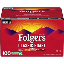 Folgers Classic Medium Roast K-Cup Coffee Pods (100 Ct.) - £47.76 GBP