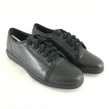 David Tate Womens Siren Sneakers Lace Up Leather Black Size 6 - $24.08