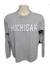 University of Michigan Adult Medium Gray Long Sleeve TShirt - £11.82 GBP
