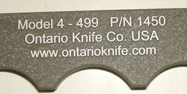 NWOT Ontario Knife Co. Model 4 emergency strap cutter w pouch, &quot;coyote b... - $25.00