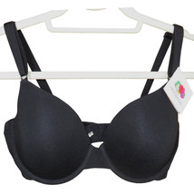 Fruit Of The Loom Black Cotton Blend Underwire Tee Shirt Bra Size 38C - £10.97 GBP