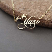 Rose Gold Color Personalized Customized Cursive - £6.38 GBP+
