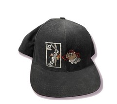 Bugs Bunny Taz Snapback Postage Stamp Collection Hat 90s Bugs Bunny Loon... - $11.49