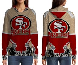 San Francisco 49ers  Womens Graphic Pullover Hooded Hoodie - £27.55 GBP+