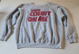 Men&#39;s Gray Southern Bell Telephone Co Sweatshirt USA XL Graphic Count on Me - £28.05 GBP