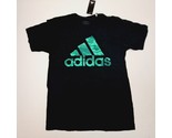 Adidas The Go To Tee Men&#39;s T-shirt Size Medium Black Green Camo Logo TX5 - $14.84