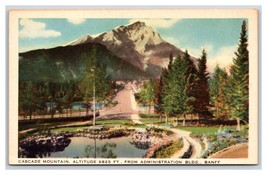 Cascade Mountain Banff Canada Rockies Alberta AB UNP WB Postcard O16 - £2.28 GBP