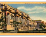 Metropolitan Museum of Art New York City NY NYC UNP Linen Postcard N25 - £2.70 GBP