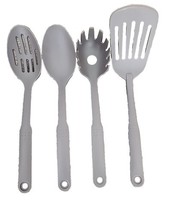 (4) Piece T-FAL ~ Cooking Utensils ~ Brown ~ Spatula ~ 2-Spoons ~ Pasta ... - €17,16 EUR