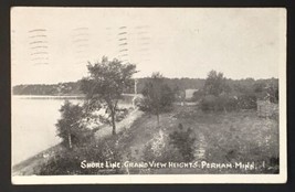 Shore Line, Grand View Heights Perham Minnesota Antique PC 1913 - £5.59 GBP