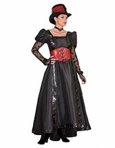 Deluxe Steampunk Siren Costume- Theatrical Quality (Large, T1306 Midnight Black  - £240.54 GBP+