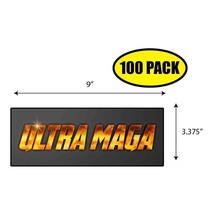 100 PACK 3.37&quot;x 9&quot; ULTRA MAGA Sticker Decal Political BS0464 - £67.16 GBP