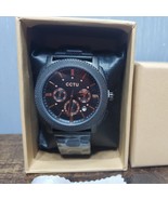 Men&#39;s Analog Quartz Wrist Watch Black Dial Calendar Classic Stainless St... - $659.32 MXN