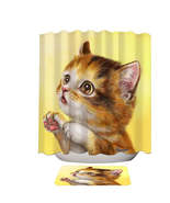 Lovely Cats Painting Curious Kitten Shower Curtain - $445.30 MXN+