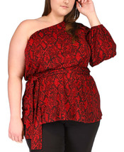 Michael Michael Kors Plus Size Python One Shoulder Tunic - £27.64 GBP