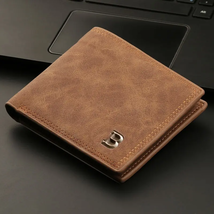  Leather Wallet Top Men Coin Minimalist Thin Purse Card Pack Purse - £13.14 GBP
