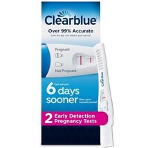 Clearblue Early Detection Pregnancy Test, 2 count EXP Date 03/31/2028 - $9.89 Clearblue Early Detection Pregnancy Test, 2 count EXP Date 03/31/2028 - $9.89