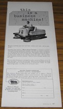 1961 Vintage Ad~Wayne Power Sweepers~Maintenance Man Driving - £8.94 GBP