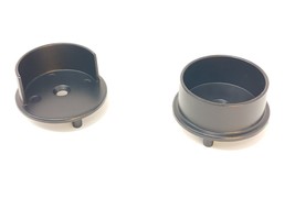 1 (One) Pair Open Closed Metal Wardrobe Tube End Caps for 1 5/16&quot; Diamet... - $188.08 MXN
