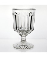 Hobbs Brockunier Triangular Prism Goblet, Antique Flint Glass c1860 EAPG 5 1/2" - £23.98 GBP