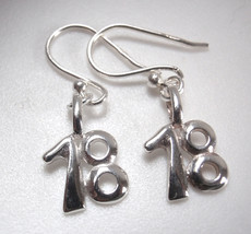 You Say It's Your 18th Birthday 925 Sterling Silver Dangle Earrings - £15.80 GBP