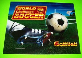 World Challenge Soccer Pinball Machine Translite Artwork Sheet 1994 NOS Sports - £49.96 GBP