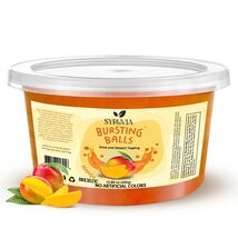 Syrivia Bursting Balls 1 lb Mango Flavored Popping Boba for Drinks &amp; Des... - $11.99
