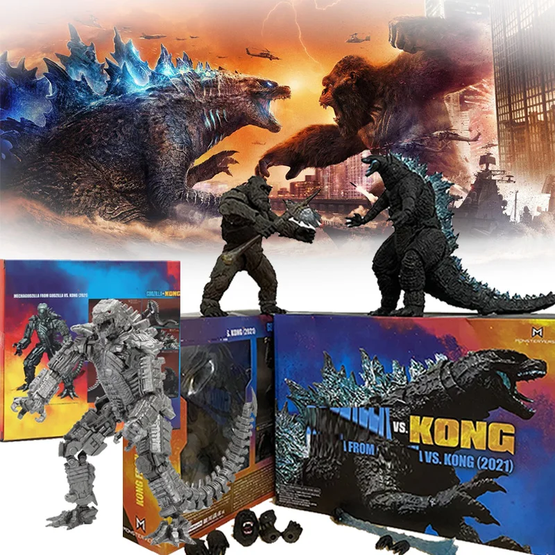 Illa vs kong 2021 movie pvc action figure kaiju monsterverse dinosaur model collectible thumb200