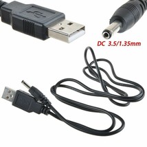 Usb To 3.5Mm 1.35Mm Plug Tip Connector Notebook Tablet Pc 5V Dc Power Co... - £11.94 GBP