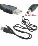 Usb To 3.5Mm 1.35Mm Plug Tip Connector Notebook Tablet Pc 5V Dc Power Co... - £11.78 GBP