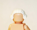 Building Block White colonial Wig hair piece Minifigure Custom - £1.58 GBP