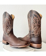 NEW Rod Patrick Mens Cowboy Boots Size 13D Brown Leather Western Square Toe - $445.50