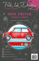 Pink Ink Designs 6&quot;X8&quot; Clear Stamp Set-Mini Driver - £32.37 GBP