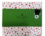 Kate Spade QUEEN Sheet Set Cotton Percale PINK &amp; RED Hearts on White She... - $115.00