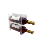 2 pack Stackable Countertop Horizontal Fridge &amp;Freezer Wine Bottle Holde... - £12.41 GBP