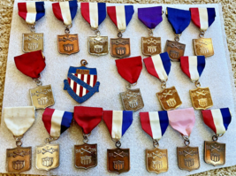 Lot 1970s National AAU Baton Twirling Championship Medals Gold Silver Bronze - £26.54 GBP