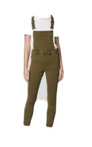 Blank NYC Women&#39;s Apple Jack Overalls Olive Green Size 24 NWT - $127.71