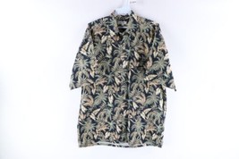 Vintage 90s Streetwear Mens Medium Floral Hawaiian Bowling Camp Button Shirt - £39.21 GBP