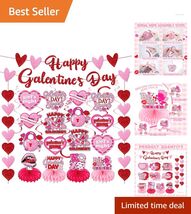 54pcs Vibrant Galentine's Day Decoration Set - Perfect for Girls Night C... - $24.70