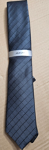 ALFANI Men&#39;s Tie Vendetta Grid Charcoal 010 NWT MSRP $55.00 - $14.80