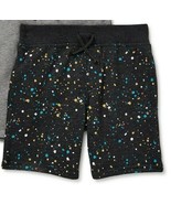 Garanimals Toddler Boys French Terry Shorts Size 3T Charcoal Paint Splat... - $10.69