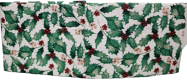 Peva Vinyl Printed Kitchen Tablecloth, 60&quot; Round, CHRISTMAS HOLLY BERRIE... - $14.84