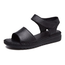 New Arrival Open Toe Women Sandals Summer Handmade Retro Soft Genuine Leather Wo - £43.28 GBP