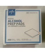 200 Ct Medline MDS090735 Medium Alcohol 2-Ply Prep Pads Sterile Non Latex - $11.00