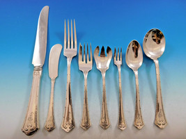 Carmel by Wallace Sterling Silver Flatware Service 12 Dinner Set 108 pcs F Mono - £6,189.01 GBP