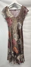 Komarov Dress Gorgeous Jewel Tone Floral Special Occasion Cocktail M $25 - $156.72