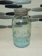 ATLAS STRONG SHOULDER MASON JAR- Half Gallon-CLEAR JAR WITH LID-Antique - €31,99 EUR